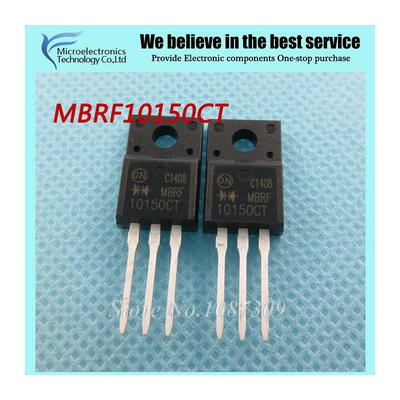 

10pcs free shipping MBRF10150CT 10150CT MBRF10150 Schottky & Rectifiers 10A 150Vrrn 5A 089Vf TO-220F new original