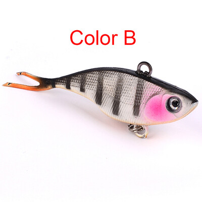 

1PC Мягкая рыбалка Приманки 6.8cm-2.68 "/9.36g-0.33oz Мягкая свинцовая приманка 8 # Высокий угольный крюк 6 цветов Силиконовые воблеры Рыбалка Снасти