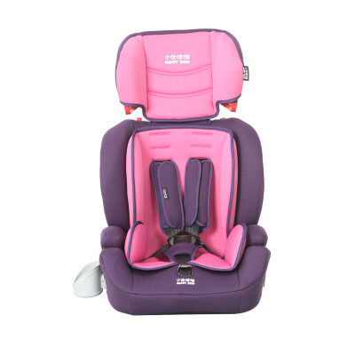 

Jingdong Supermarket] Xiaodong Ha Bei (Happy dino) five-point seat belt children's car safety seat LCS906-L196 pink purple (9 months -12 years old