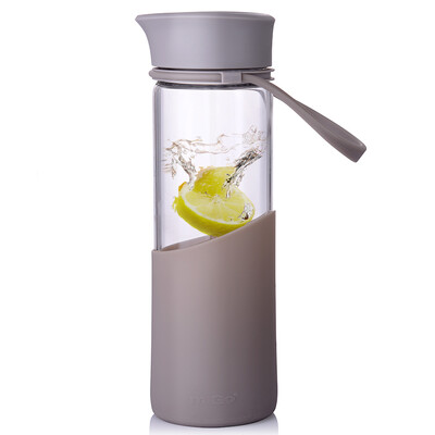 

Jingdong Supermarket MIGO glass water cup 04L with lid portable tea cup car travel glass bottle men&women