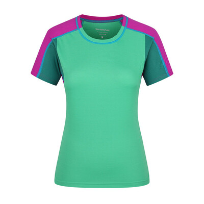 

Antarctic Nanjiren outdoor couples short-sleeved T-shirt round neck solid color quick-drying T-shirt bottoming shirt NRT7H80423 female fruit green 3XL