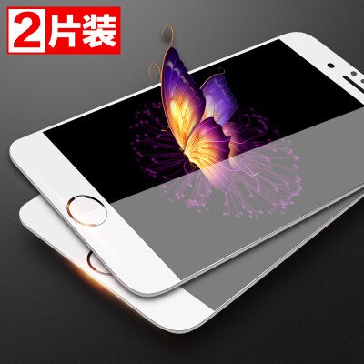 

Two pieces] excellent apples iPhone6s / 6 plus tempered film 3D surface full coverage of the tempered soft edge shatter 5.5 inch white