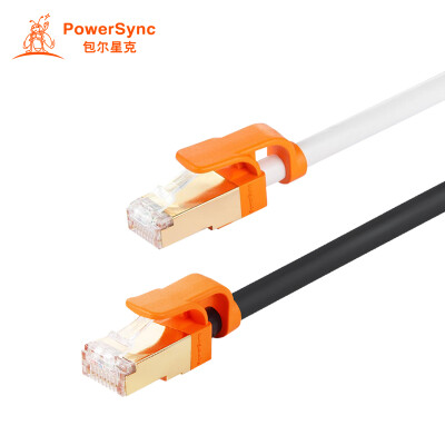 

Baosecheng (PowerSync) CLN7GAR0015 Cat7 супер семь линий кабеля круглый двухцветный противоскользящий двойной экран витая черная 1,5 метра