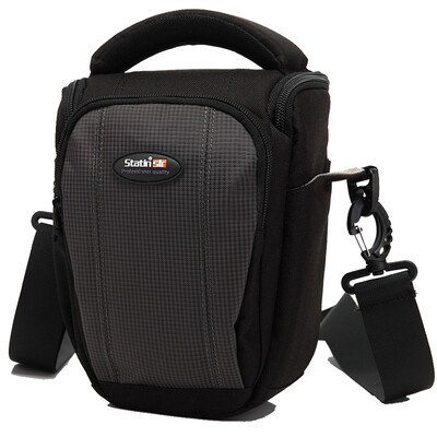 

Sagin statin KB11B mysterious gray Triangle gun-type SLR camera bag multiple zipper pocket easy to match with thick smooth zipper bag hard feel good