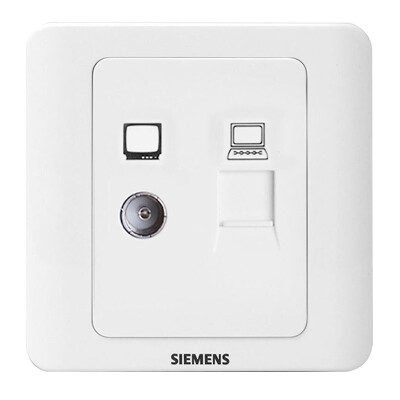 

Siemens (SIEMENS) 5TG01261CC1 switch socket vision broadband TV a branch socket (elegant white