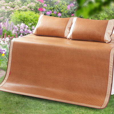 

Jiuzhou deer mat mattress mattress mattress summer summer mat three-piece set of folding mats of the rattan seats double air-conditioned mat mosaic 180 195cm
