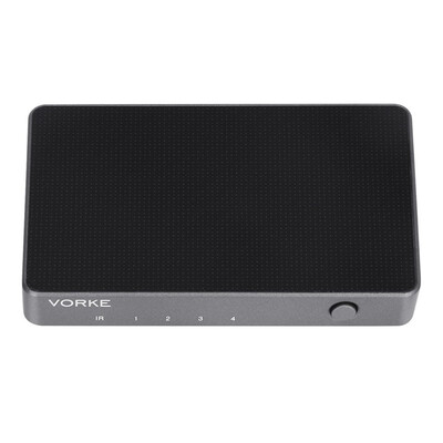 

VORKE HD41 4x1 HDMI Switcher HDMI2.0 HDCP2.2 10bit HDR 4k * 2k @ 60Гц (4: 4: 4) 18Gbps