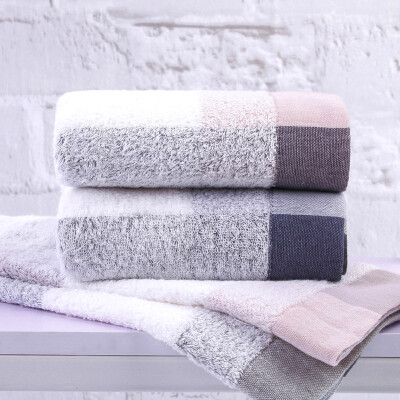 

Xinyao excellent products towel home life master 40 cotton twistless soft noodles two pink gray 34 78cm