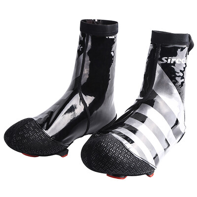 

Sireck Waterproof Cycling Shoe Cover PU Windproof Road Bicycle Shoes Covers Reflective Cycling Overshoes Bike 2017