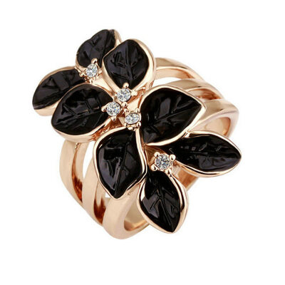 

Yoursfs Rings Leaves Finger Ring For Women Wedding Engagement Party Fashion Jewelry