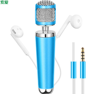

Sony Ericsson Soaiy V11 mobile phone microphone singing it all K song microphone anchor mobile phone live condenser microphone blue