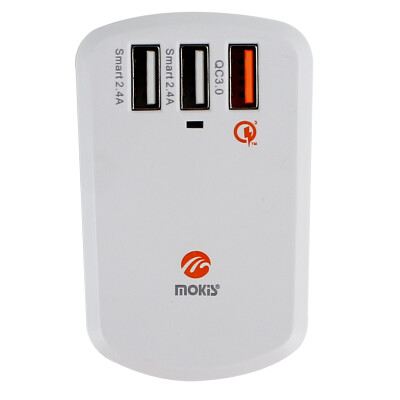 

Moqi Si (Mokis) высоких частот QC3.0 быстрая вспышка rechargeyour головка зарядное устройство / USB зарядное устройство 3 / Apple адаптер питания Эндрюс телефон белый планшет