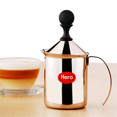 

Hero Manual Creamer Stainless Steel Double Layer Creamer 300ml