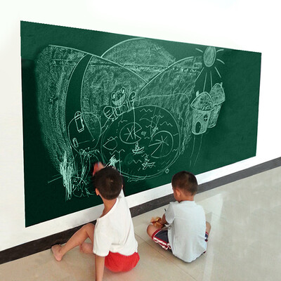

FOOJO erasable blackboard paste children&39s graffiti office training self-adhesive wall stickers 90 120cm green board