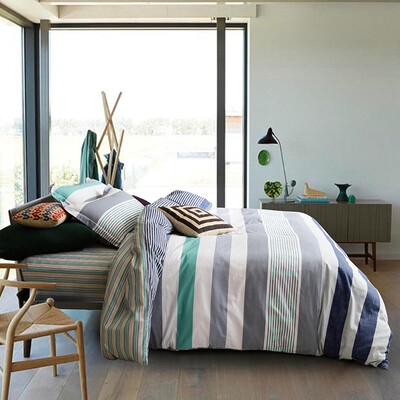 

YINGXIN Cotton printed modern pattern duvet cover with Zipper Closure1 pc twin size 155 215cm100 Cotton 200 TC