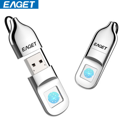 

EAGET FU5 fingerprint encryption flash disk 32G data security business office metal silver