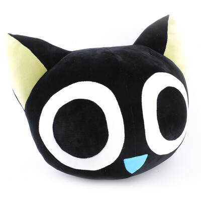 

Luo small black plush toys doll cushions elastic circular pillow A girlfriend gifts