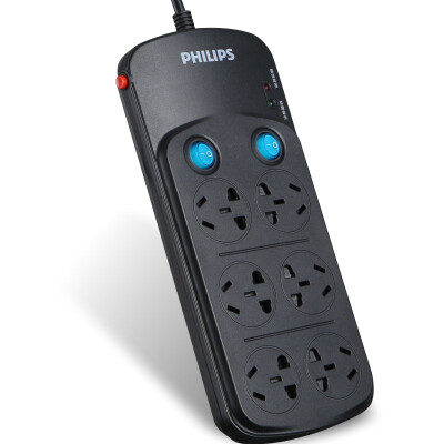 

Philips (PHILIPS) overload protection lightning protection socket 3 m 6 plugs plug plug-in board wiring board intelligent line detection / anti-electric shock child protection