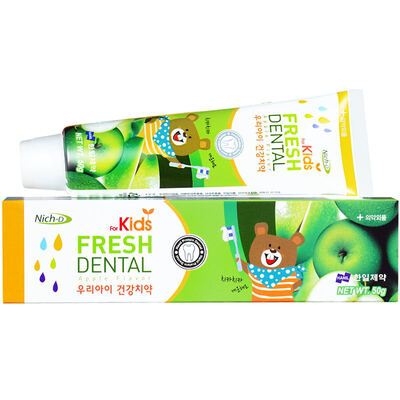 

Niche Korean imports can swallow a small amount of children&39s apple flavor toothpaste 50g