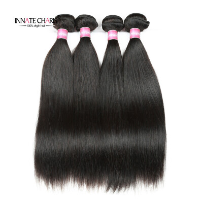 

8A grade brazilian virgin hair straight 4 bundle deals natural color straight human hair free shipping