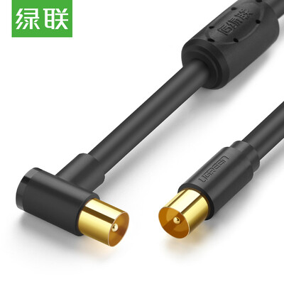 

Green UGREEN cable TV signal line high-definition closed line dual magnetic RF radio TV TV TV set-top box connector cable F head double meter 1 meter 10712