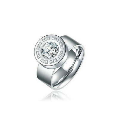 

Yoursfs@ Stainless Steel fashion jewelry wholesale circular ring silver color couple ring jewelry
