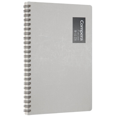 

Qixin COMIX A5 50 double spiral PP face book Notepad soft copy notebook Compera original series C7003 white