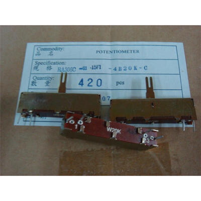 

4.5 cm single fader potentiometer W20K-15/CC associated with the midpoint