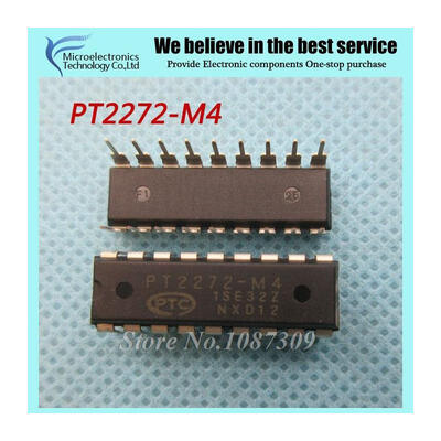 

10pcs free shipping PT2272-M4 PT2272 M4 DIP-18 Remote control decoder IC new original