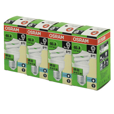 

[Jingdong Supermarket] OSRAM OSRAM T2 mini spiral energy saving lamp 8W warm white E27 three send one promotional equipment