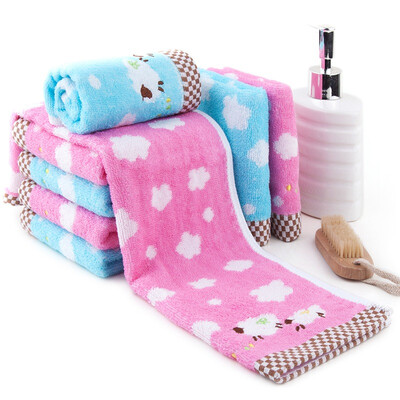 

Sanli cotton cartoon children's towel 6 cat + bear face towel 25x50cm individually wrapped
