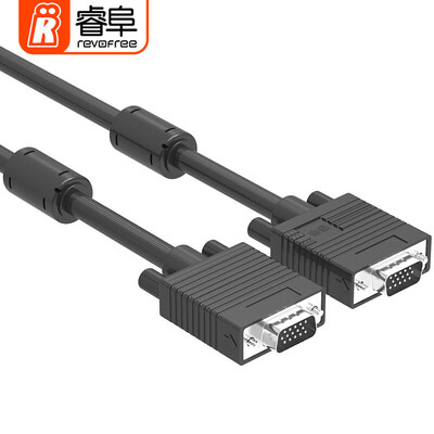 

Руи Фу (REVOFREE) CY318 HD кабель VGA 3 + 6 VGA удлинитель основной монитор компьютера кабель ТВЛ видеопроектор контактный / контакт 1 м