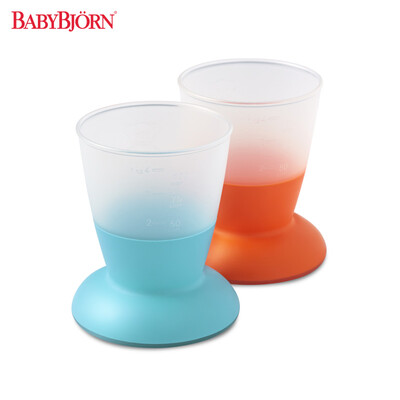 

Sweden BABYBJORN Cup baby learning cup baby drinking cup does not fall cup non-slip without BPA blue orange 2 sets origin of Sweden