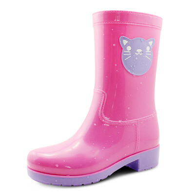 

DRIPDROP rain boots in the tube fashion cute pet waterproof rain boots rubber shoes water shoes P003 pink 35 yards