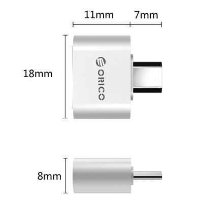 

ORICO MOG03 Micro to USB2.0 конвертер OTG адаптер для передачи данных для поддержки мобильного телефона Andrews / Huawei / просо / Meizu / затем U диск серебристый