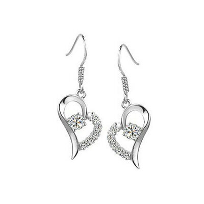 

Yoursfs Hollow Love Heart Cubic Zirconia Drop Earrings CZ Stone Fashion Jewelry For Women Earring Wholesale
