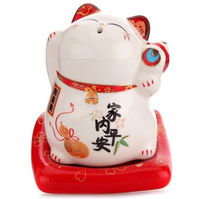 

Jingdong Supermarket Jinshi Gongfang Lucky cat opening wedding gift home furnishings home peace SC53297