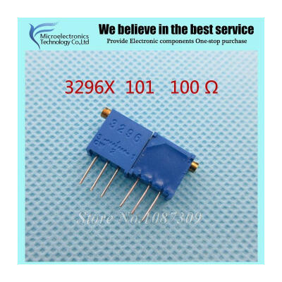 

10Pcs/lot 3296X-1-101LF 3296X 101 100 ohm side regulation Multiturn Trimmer Potentiometer High Precision Variable Resistor