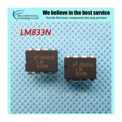 

10pcs free shipping LM833N LM833 DIP-8 o Amplifiers Lo Noise o Dual new original