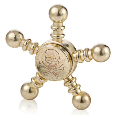 

Savage Valley Guitar Gyro Creative Toys Finger Gyro Spin Spiral Precision Bearings Torqbar Brass Skulls