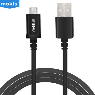 

Microphone (mokis) Micro USB Andrews interface phone data cable / charging cable 1 m black for Samsung / Huawei / millet / Meizu / HTC / Sony, etc