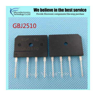 

10pcs free shipping GBJ2510 2510 Bridge Rectifiers 1000V 25A new original