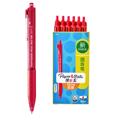 

Paper Mate Ballpoint pen 300 RT 0.7MM red paper box (12 loaded)