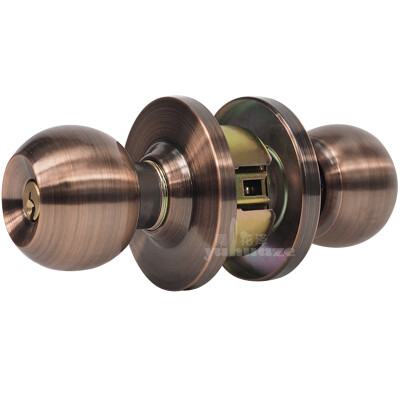 

Yuhuaze ball lock indoor anti-theft lock round lock bedroom door lock lock margin 7cm red bronze