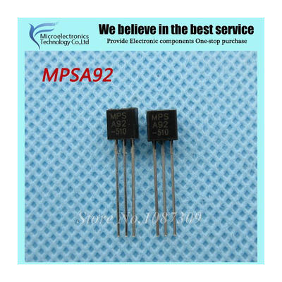 

100pcs free shipping MPSA92 MPSA92 TO-92 Bipolar Transistors - BJT NPN0.5A300V HighVolt new original