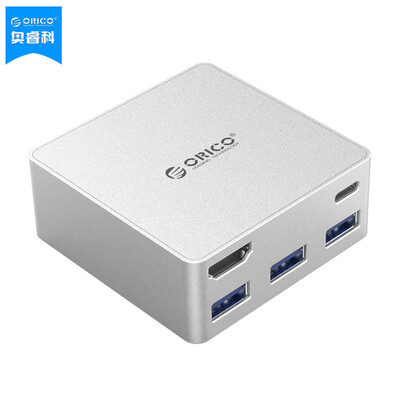 

ORICO (ORICO) CDHU3 ТИП-С трансфицировало USB3.0 разветвитель HDMI Функция многофункционального дока-алюминиевый двунаправленный конвертер PD - серебро