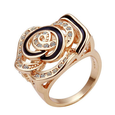

Yoursfs@ Noble Gorgeous Fashion Rings 18 K zircon Flower precious Stunning Rings Aniversary Jewelry Valentine's Day Birthday Trean