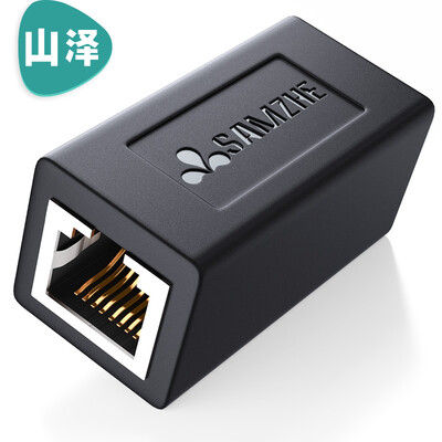 

Shanze (SAMZHE) кабельный разъем RJ45 101BK для двусторонний сетевого адаптера через первую сеть расширения заголовка модуля кабель 8P8C черного