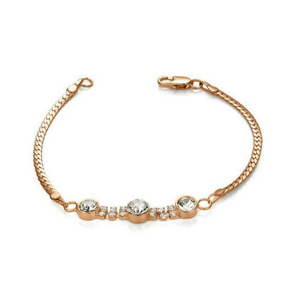 

Yoursfs@ Top Quality Exquisite Rose Gold Color Bracelet Austrian Crystals Wholesale