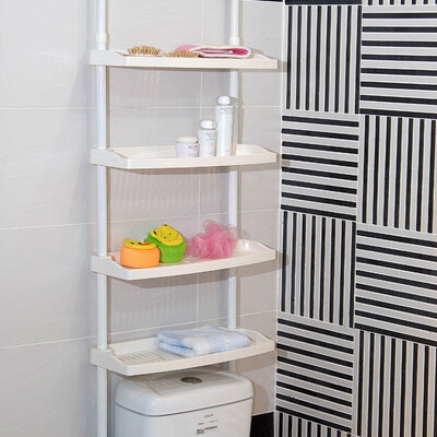 

Jingdong supermarket] Shuangqing home bathroom racks of the top floor of the toilet seat toilet shelf height adjustable SQ-1859